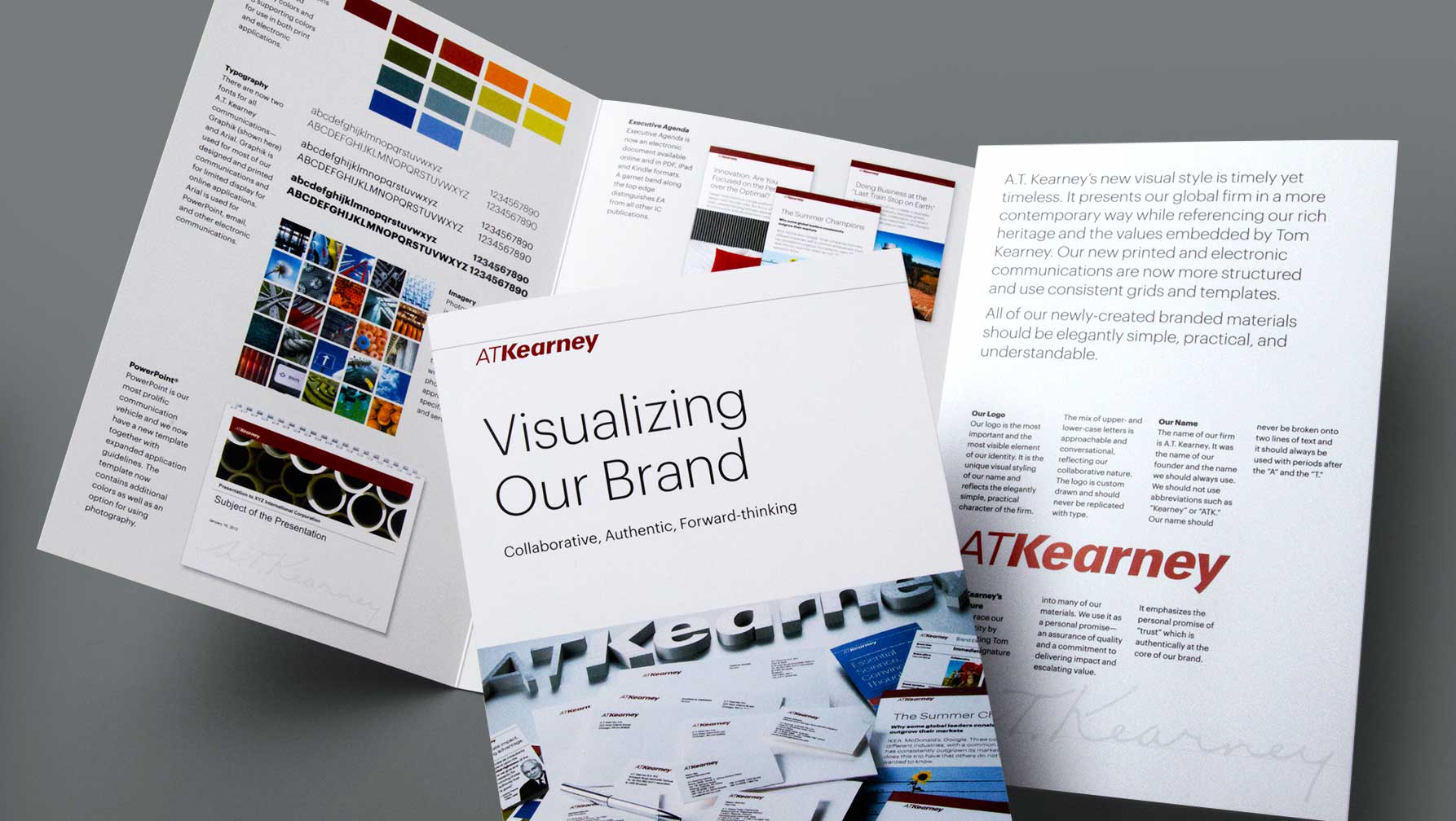 kearney_viz-brand-brochure.jpg Art Direction by: Bart Crosby, Crosby Associates